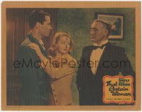 6b0557 THAT CERTAIN WOMAN LC 1937 c/u of Henry Fonda & Bette Davis with Donald Crisp, ultra rare!