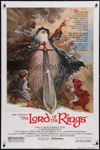 6b0891 LORD OF THE RINGS 1sh 1978 Ralph Bakshi cartoon from J.R.R. Tolkien, Tom Jung art!