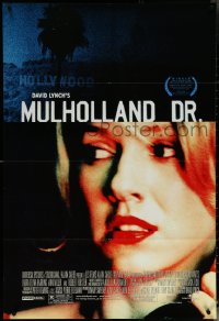 6b0929 MULHOLLAND DR. DS 1sh 2001 David Lynch, cool super close-up close up image of Naomi Watts!