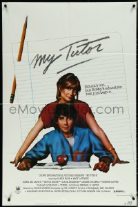 6b0932 MY TUTOR 1sh 1983 Caren Kaye, Matt Lattanzi, coming-of-age comedy!