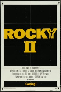 6b0988 ROCKY II advance 1sh 1979 Sylvester Stallone & Carl Weathers, boxing sequel!