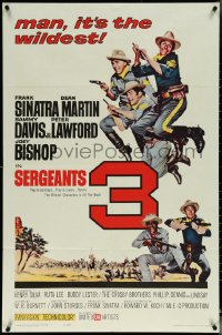 6b1000 SERGEANTS 3 1sh 1962 John Sturges, Frank Sinatra, Rat Pack parody of Gunga Din!