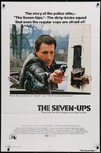 6b1002 SEVEN-UPS 1sh 1974 close up of elite policeman Roy Scheider pointing gun!