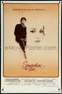 6b1021 SOMEWHERE IN TIME 1sh 1980 Christopher Reeve, art of Jane Seymour, cult classic!