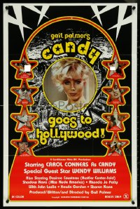 6b0711 CANDY GOES TO HOLLYWOOD 23x35 special poster 1979 starlet friends, typical Hollywood orgy!