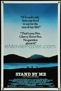 6b1025 STAND BY ME 1sh 1986 Phoenix, Feldman, O'Connell, Wheaton, Sutherland, cherry Pez, rated!