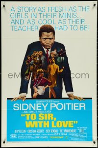 6b1052 TO SIR, WITH LOVE 1sh 1967 Sidney Poitier, Geeson, directed by James Clavell!