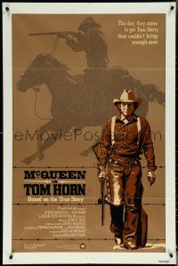 6b1055 TOM HORN int'l 1sh 1980 see cowboy Steve McQueen in the title role before he sees you!