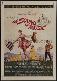 6b0196 SOUND OF MUSIC WC 1965 classic Terpning artwork of Julie Andrews, TODD-AO, color by DeLuxe!