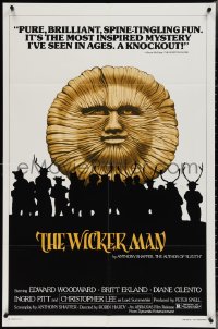 6b1083 WICKER MAN 1sh R1980 Christopher Lee, Britt Ekland, cult horror classic!