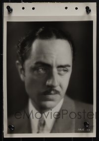 6b1660 BEHIND THE MAKE-UP 2 8x11 key book stills 1930 William Powell close-up and with his bust!