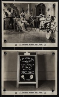 6b1623 FUZZY WUZZY 3 8x10 stills 1946 Carlisle, Louis Jordan and band, all black cast, ultra rare!