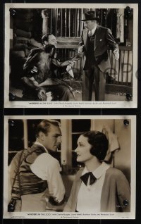 6b1508 MURDERS IN THE ZOO 8 8x10 stills 1933 Randolph Scott, Lionel Atwill, Kathleen Burke & Patrick!