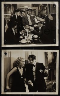 6b1646 SCARFACE 3 8x10 stills 1944 crazy-eyed gangster Paul Muni with best friend George Raft in one!