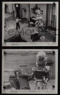 6b1504 TOBOR THE GREAT 9 8x10 stills 1954 wild sci-fi, great images of man-made funky robot in each!