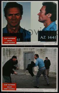 6b0590 ESCAPE FROM ALCATRAZ 8 LCs 1979 Clint Eastwood in famous prison, directed by Don Siegel!