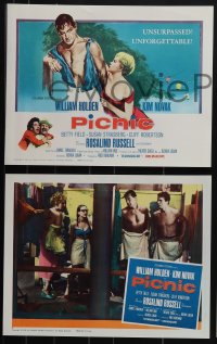 6b0608 PICNIC 8 LCs R1961 William Holden, Kim Novak, Rosalind Russell, Joshua Logan directed!