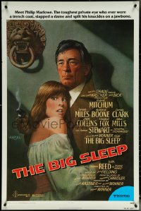 6c0678 BIG SLEEP 1sh 1978 art of Robert Mitchum & sexy Candy Clark by Richard Amsel!