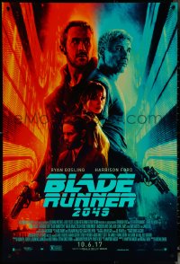 6c0682 BLADE RUNNER 2049 advance DS 1sh 2017 great montage image with Harrison Ford & Ryan Gosling!