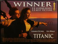 6c0116 TITANIC DS British quad 1997 DiCaprio, Kate Winslet, directed by James Cameron!
