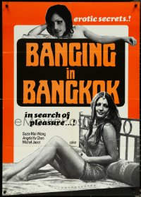 6c0532 HOT SEX IN BANGKOK Canadian 1sh 1977 Suzie Mai-Wong, erotic secrets, Banging in Bangkok!