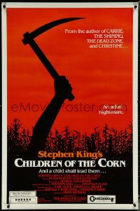 6c0695 CHILDREN OF THE CORN 1sh 1983 Stephen King horror, and a child shall lead them!