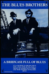 6c0584 BLUES BROTHERS 23x35 commercial poster 1990 Belushi & Dan Aykroyd are on a mission from God!