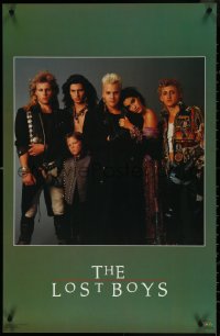 6c0588 LOST BOYS 22x35 commercial poster 1987 teen vampire Kiefer Sutherland, Patric, Schumacher!