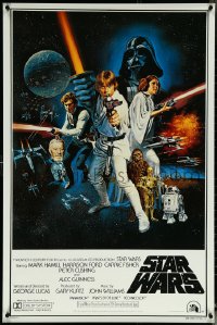 6c0589 STAR WARS style C 27x40 German commercial poster 1993 Lucas sci-fi epic, Zig-Zag, Chantrell!