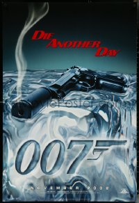 6c0715 DIE ANOTHER DAY teaser DS 1sh 2002 Pierce Brosnan as James Bond, image of gun melting ice!