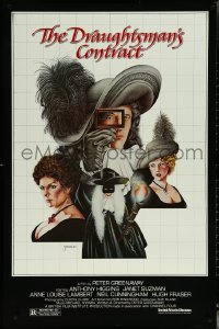 6c0717 DRAUGHTSMAN'S CONTRACT 1sh 1983 Peter Greenaway, cool Sparacio art of Higgins & top cast!