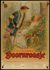 6c0544 DORNROSCHEN Dutch 1936 German version of Grimm Brothers Sleeping Beauty, ultra rare!