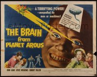 6c0398 BRAIN FROM PLANET AROUS 1/2sh 1957 he has terrifying power unequalled by men or machines!