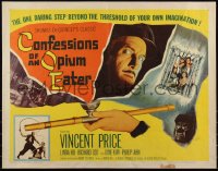 6c0408 CONFESSIONS OF AN OPIUM EATER 1/2sh 1962 Vincent Price, drugs beyond your own imagination!