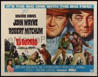 6c0417 EL DORADO 1/2sh 1967 John Wayne, Robert Mitchum, Howard Hawks, big one with the big two!