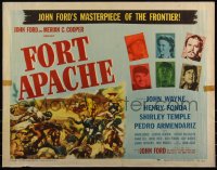 6c0423 FORT APACHE style A 1/2sh 1948 John Wayne, Henry Fonda, Shirley Temple, Victor McLaglen!