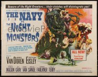 6c0471 NAVY VS THE NIGHT MONSTERS 1/2sh 1966 wild horror art of sexy Mamie Van Doren in peril!