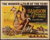 6c0485 SAMSON & THE 7 MIRACLES OF THE WORLD 1/2sh 1962 Maciste Alla Corte Del Gran Khan, sexy art!