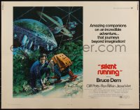 6c0490 SILENT RUNNING 1/2sh 1972 Douglas Trumbull, cool art of Bruce Dern & his robot by Akimoto!