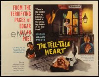 6c0497 TELL-TALE HEART 1/2sh 1962 from the terrifying pages of Edgar Allan Poe!
