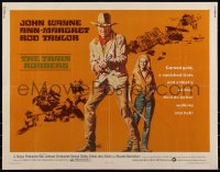 6c0501 TRAIN ROBBERS 1/2sh 1973 cowboy John Wayne & Ann-Margret on horseback!