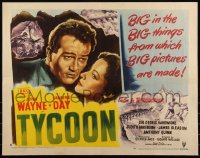 6c0505 TYCOON style A 1/2sh 1947 great close up romantic artwork of John Wayne & Laraine Day!