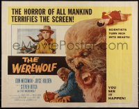 6c0516 WEREWOLF style B 1/2sh 1956 great wolf-man images, it happens before your horrified eyes!