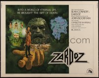 6c0520 ZARDOZ 1/2sh 1974 fantasy art of Sean Connery, who has seen the future and it doesn't work!