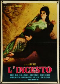 6c0614 BLOOD OF THE WALSUNGS Italian 1sh 1969 Maien & sexy Elena Nathanail by Fiorenzi, rare!