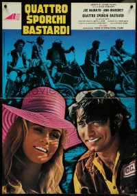 6c0634 C.C. & COMPANY set of 2 Italian 26x37 pbustas 1971 great images of Joe Namath & motorcycle!