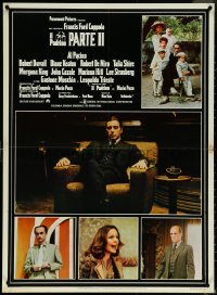 6c0622 GODFATHER PART II Italian 27x37 pbusta 1975 Pacino in Coppola classic crime sequel!