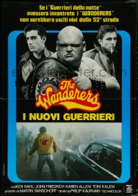 6c0633 WANDERERS Italian 26x38 pbusta 1979 Kaufman's 1960s New York City teen gang cult classic!