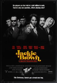 6c0789 JACKIE BROWN advance 1sh 1997 Quentin Tarantino, Santa's got a brand new bag, top cast!