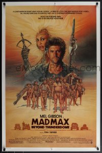 6c0819 MAD MAX BEYOND THUNDERDOME 1sh 1985 art of Mel Gibson & Tina Turner by Richard Amsel!